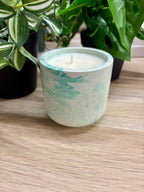 Jesmonite - Bougie verveine