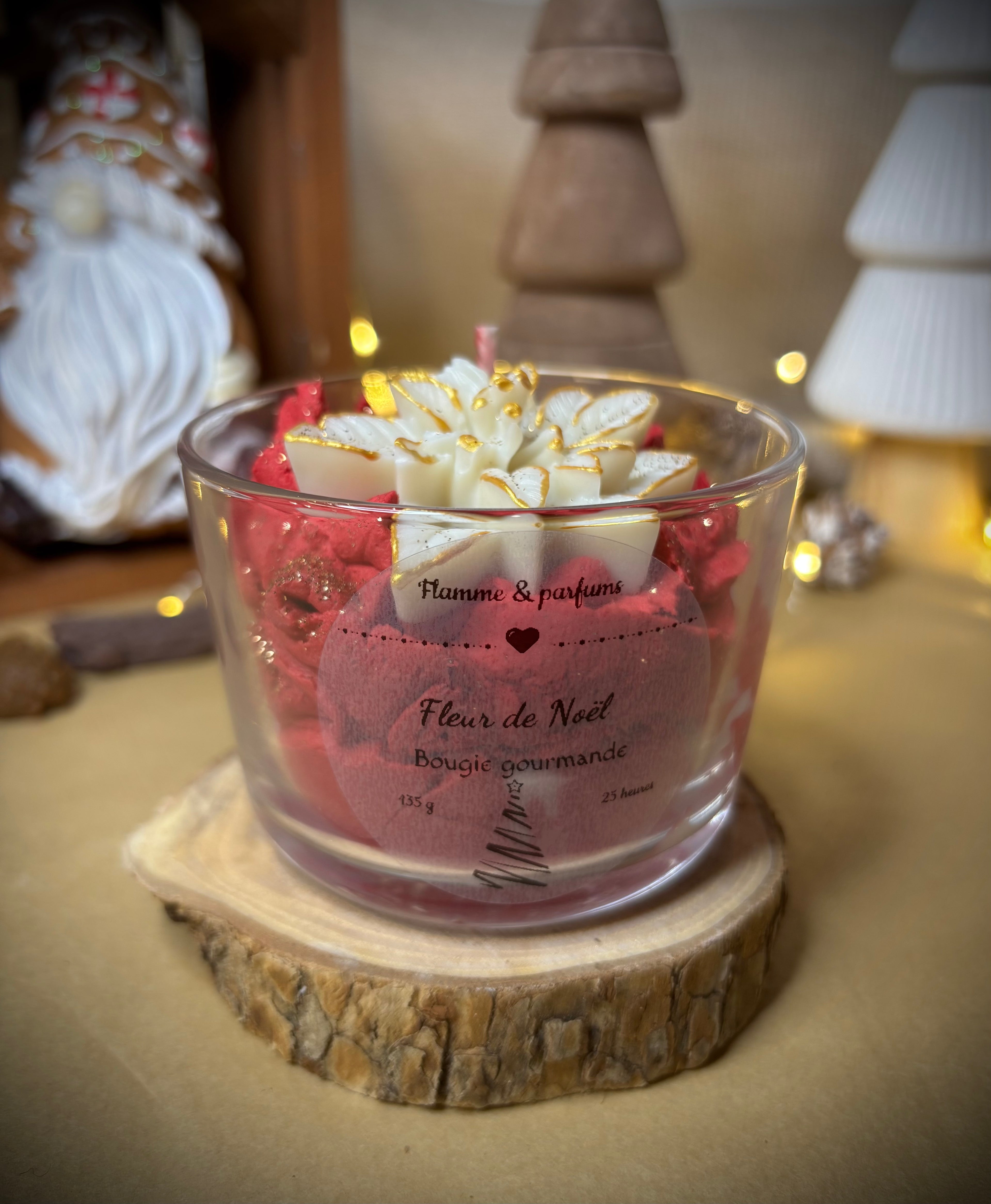 Bougie Gourmande - Fleur de Noël 135g