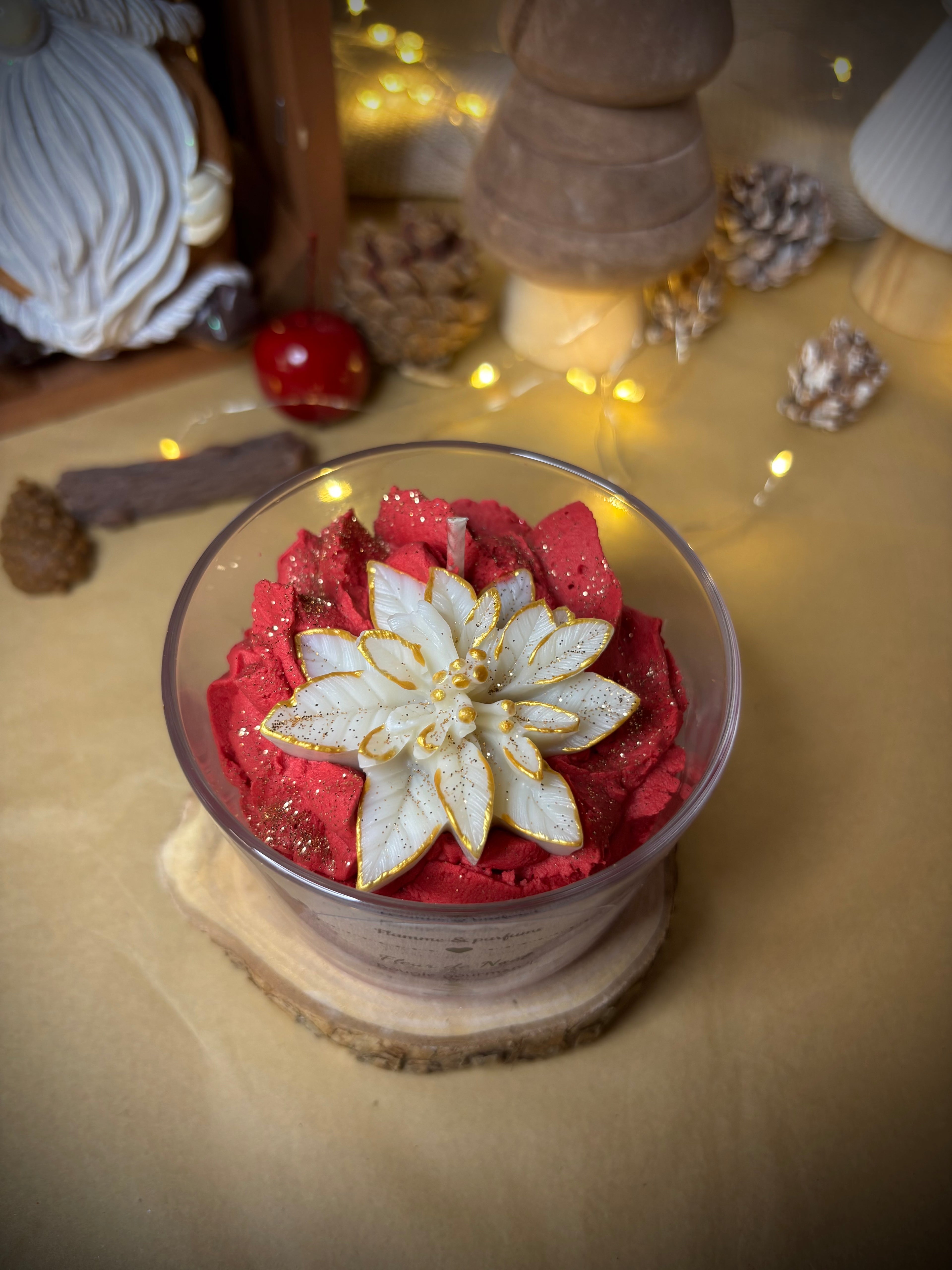 Bougie Gourmande - Fleur de Noël 135g