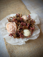 Bouquet de fondants Caramel crémeux nude – vue de côté – Flamme & parfums