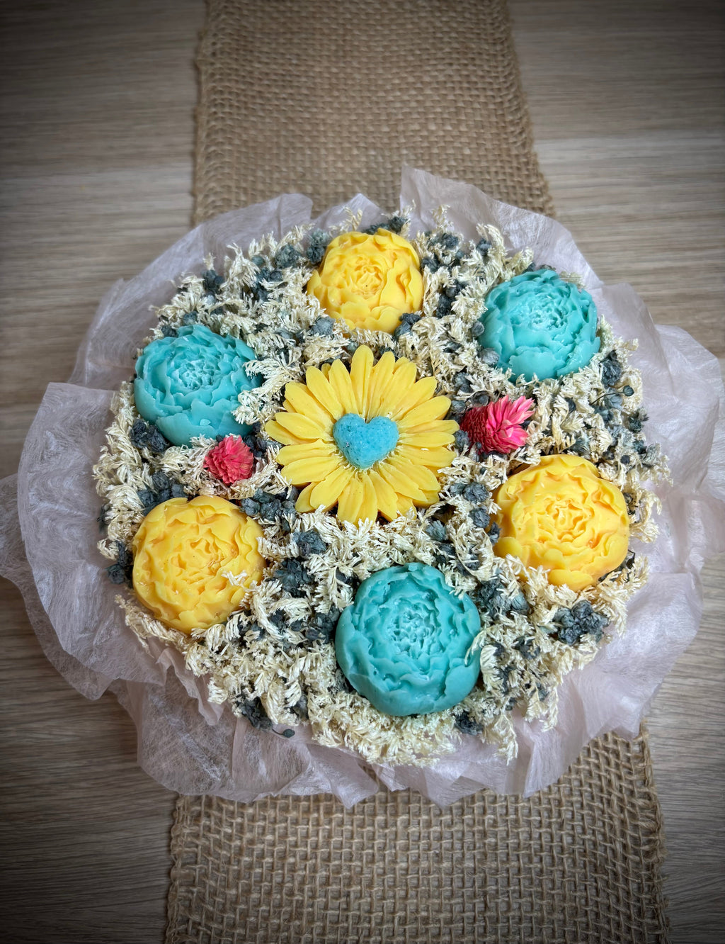 Bouquet de fondants Monoï des Îles 200g - vue de dessus