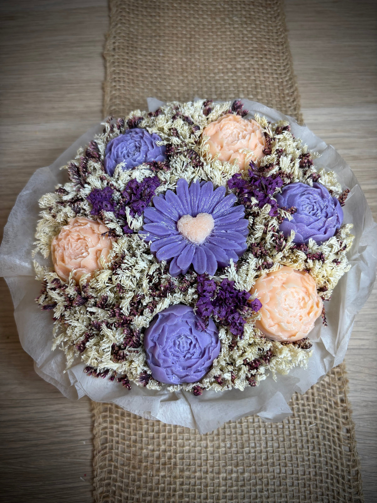 Bouquet de fondants Pivoine 200g - vue de dessus