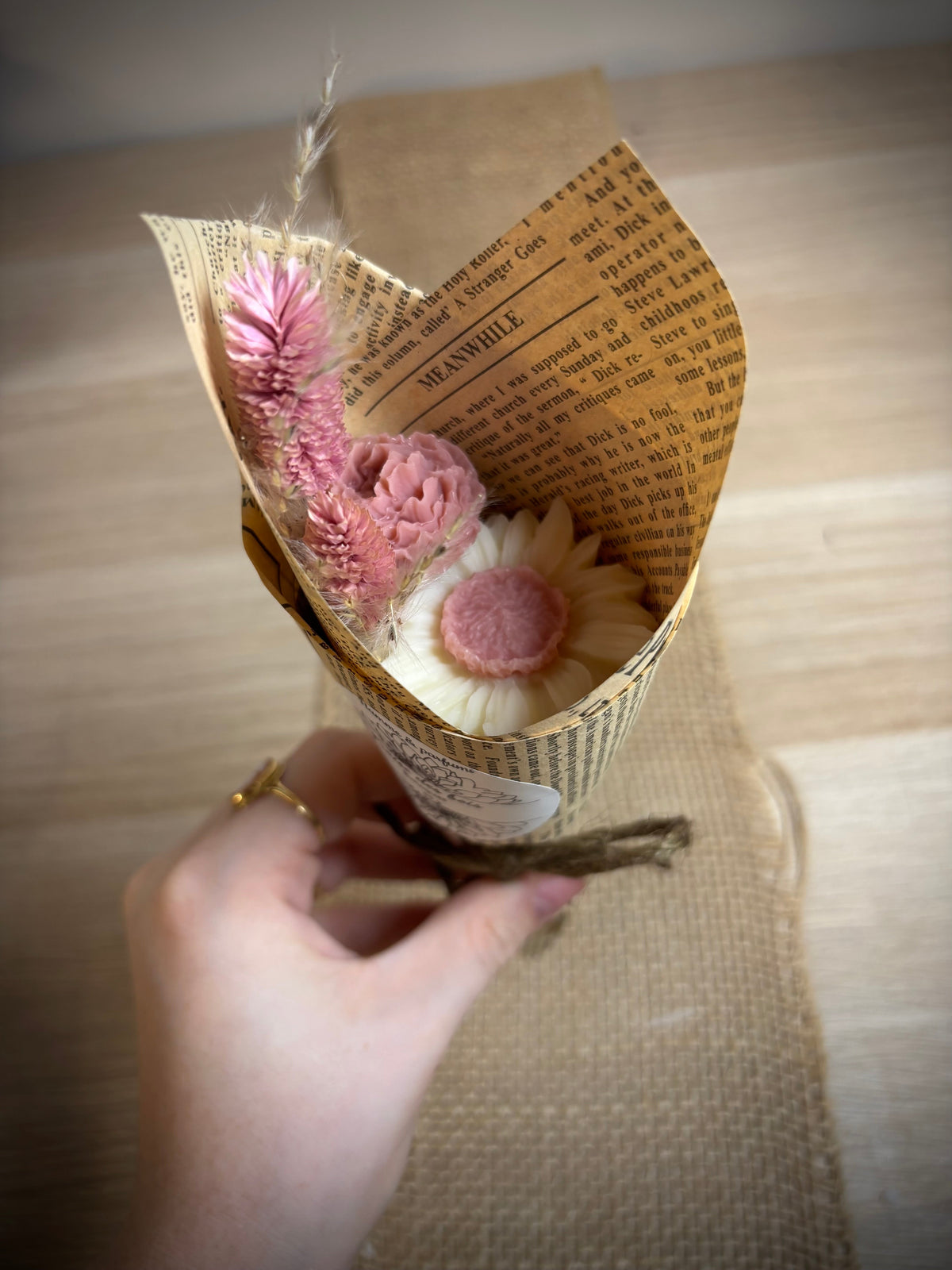 Bouquet de fondants roses senteur Fleur de cerisier – Flamme & parfums
