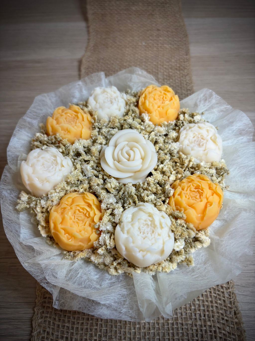 Bouquet de fondants Jasmin 200g - vue côté