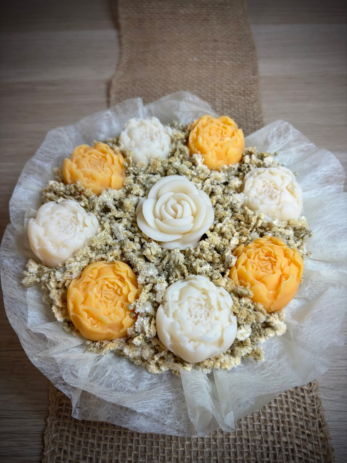 Bouquet de fondants Jasmin 200g - vue côté