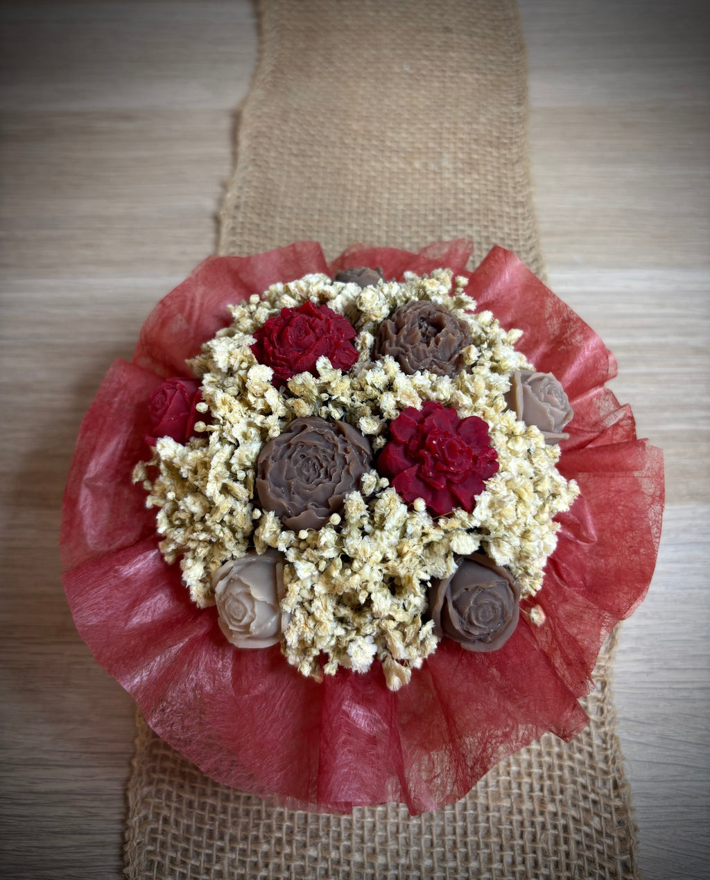 Bouquet de fondants Caramel Crémeux 100g - vue de dessus
