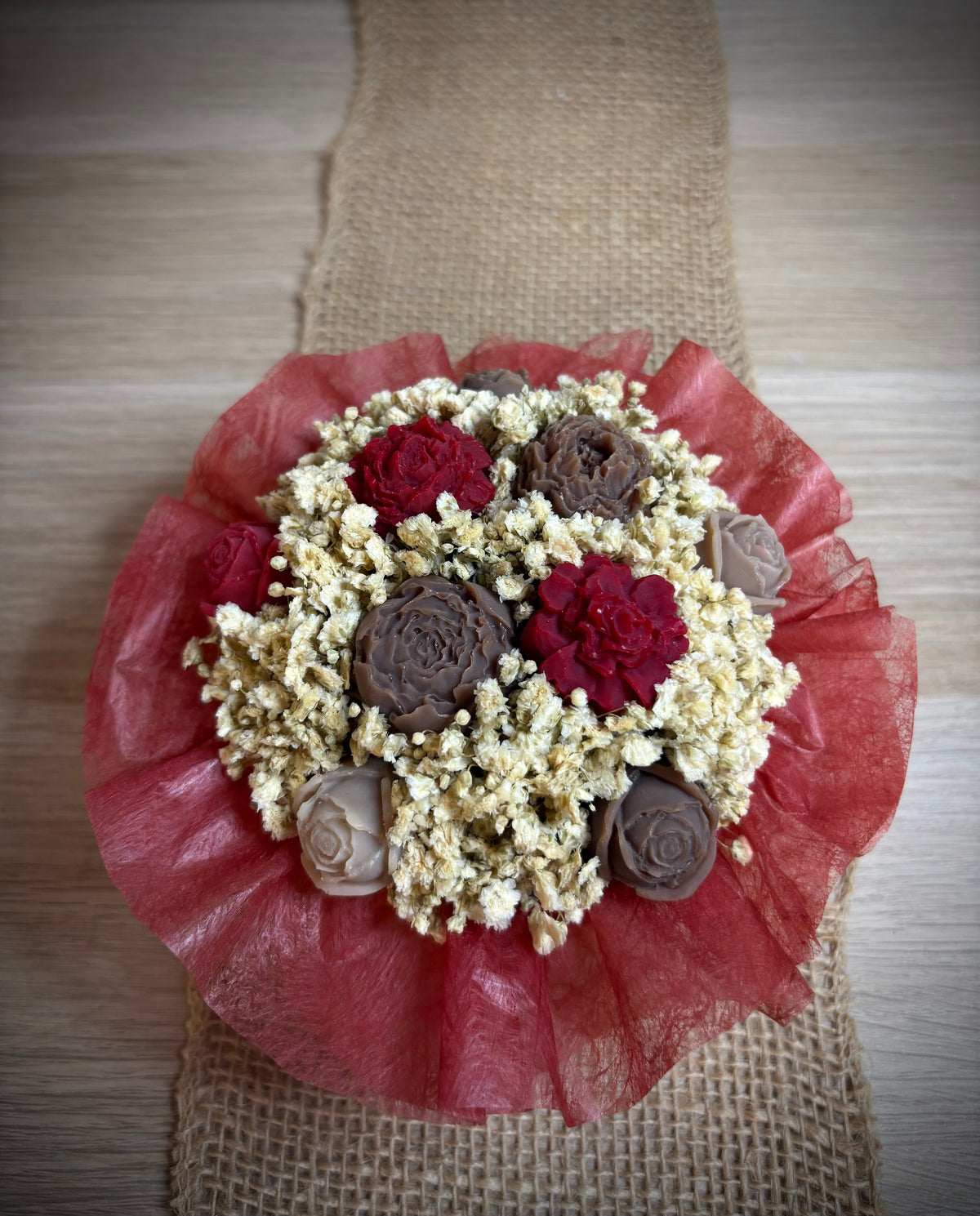Bouquet de fondants Caramel Crémeux 100g - vue de dessus