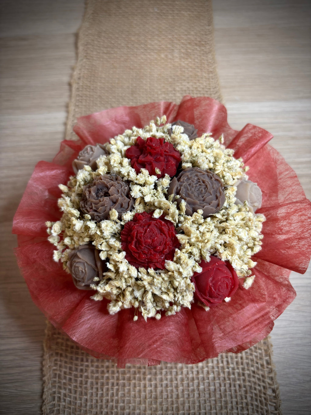 Bouquet de fondants Caramel Crémeux 100g - vue de côté