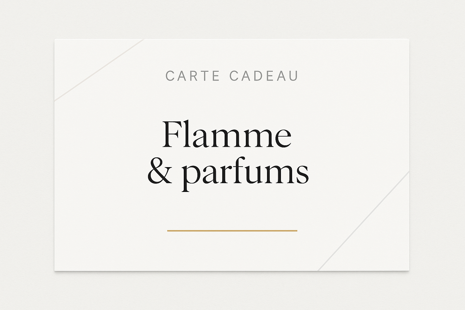 Carte Cadeau Flamme & Parfums
